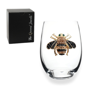 Bee Stemless Wine Glass